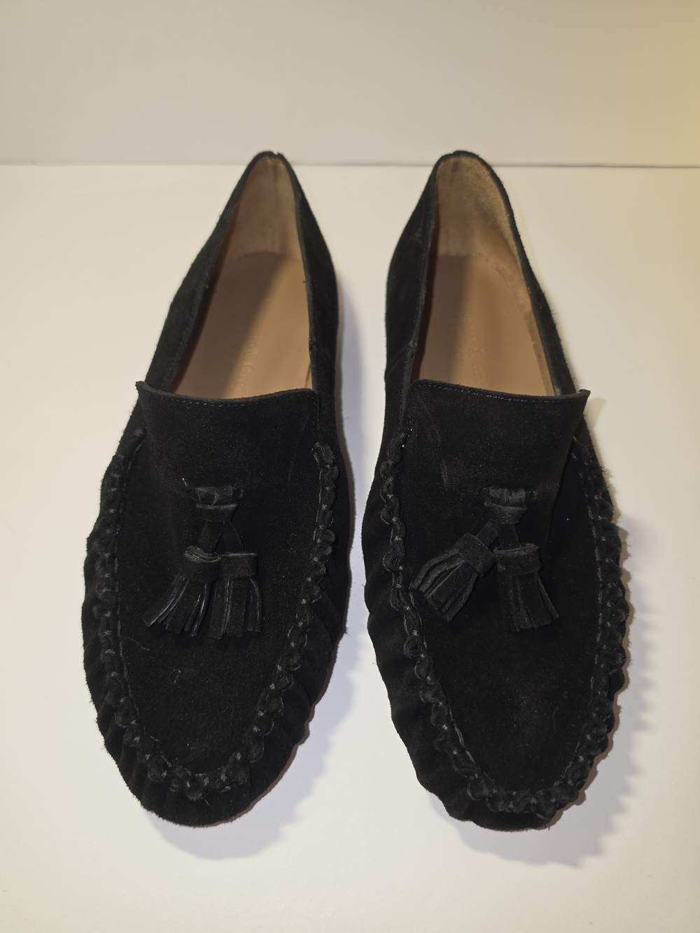 Sargasso & Grey Hope Black Suede Loafers 8 Wide - Picture 8 of 12